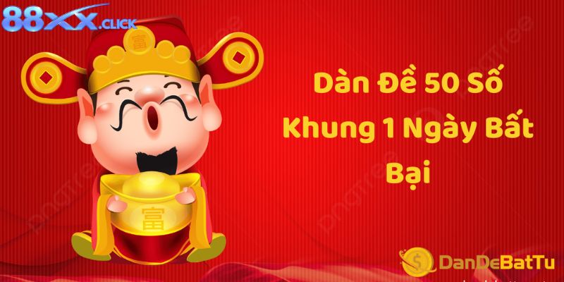 Dàn Đề 50 Số Khung 1 Ngày 88XX